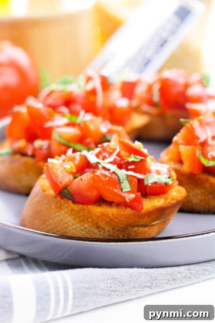 How to Make Bruschetta Toast with fresh, vibrant toppings like cherry tomatoes, basil, and cheese.