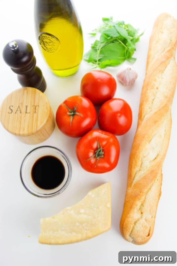 Best Tomatoes for Bruschetta, featuring an array of ripe cherry, plum, and vine tomatoes.