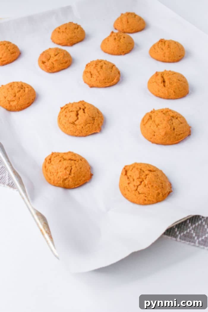Frosted Fall Pumpkin Delights 4 Close-up of Iced Pumpkin Cookies with a smooth, white cream cheese glaze.