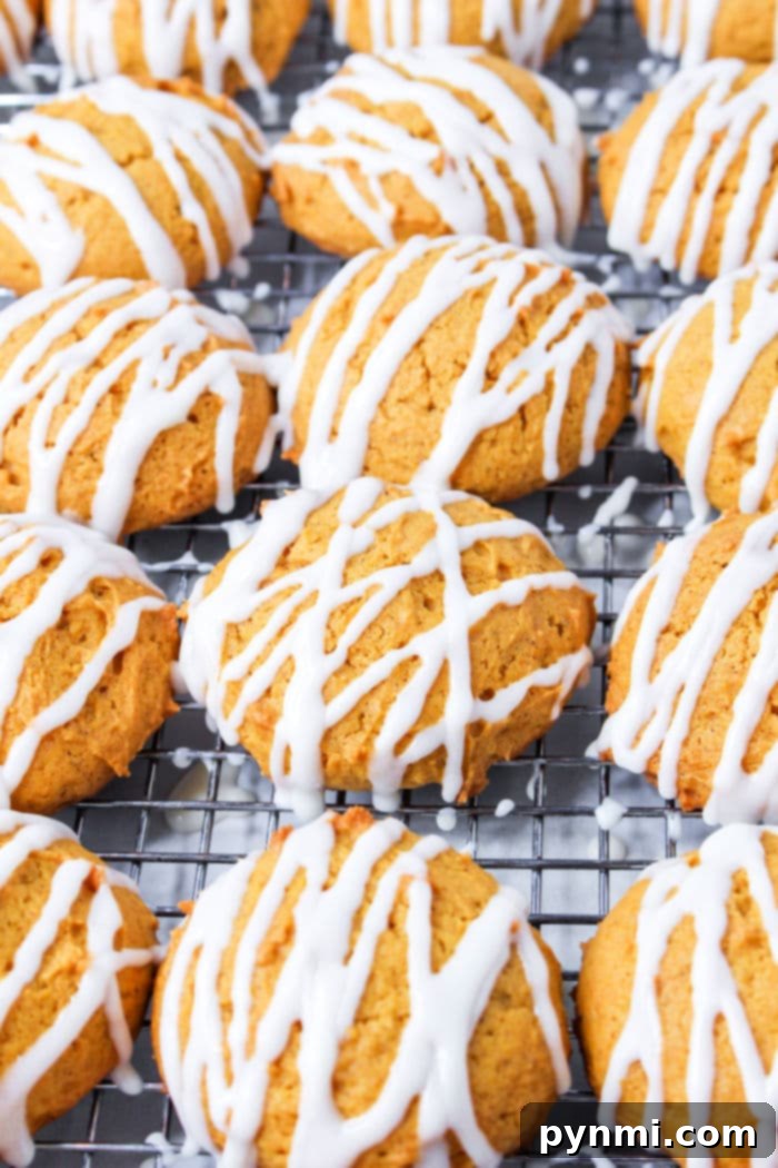 Frosted Fall Pumpkin Delights 6 Iced Pumpkin Cookies artfully arranged on a serving plate.