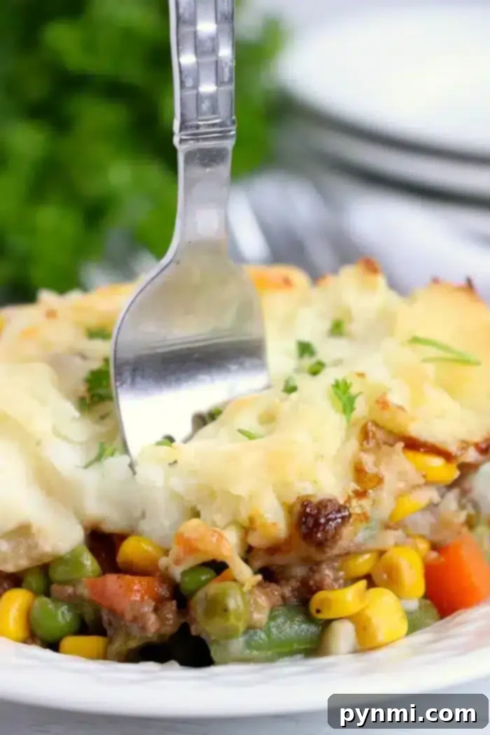 Slow Cooker Comfort Shepherd's Pie 2 Delicious Shepherd's Pie in a Crockpot, ready to serve.