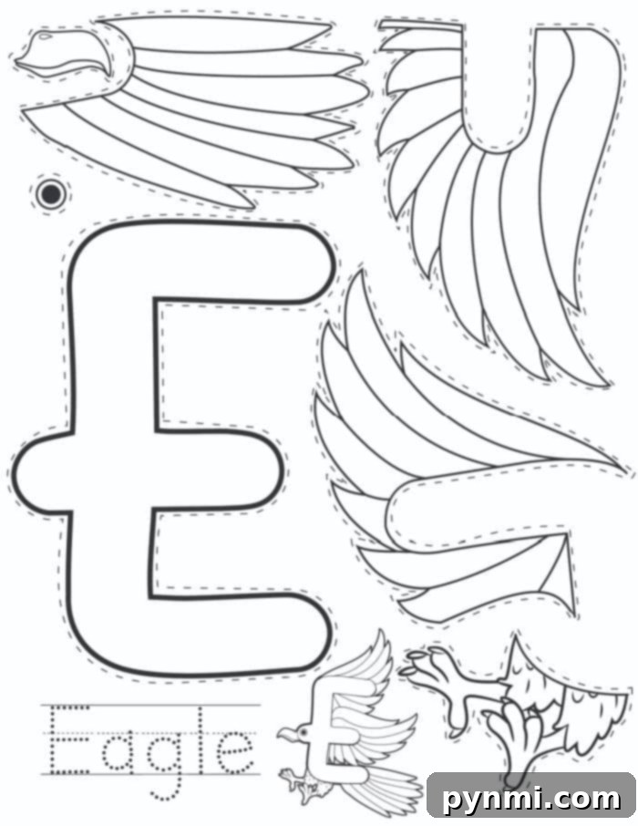 Alphabet coloring pages for kids, enhancing early literacy