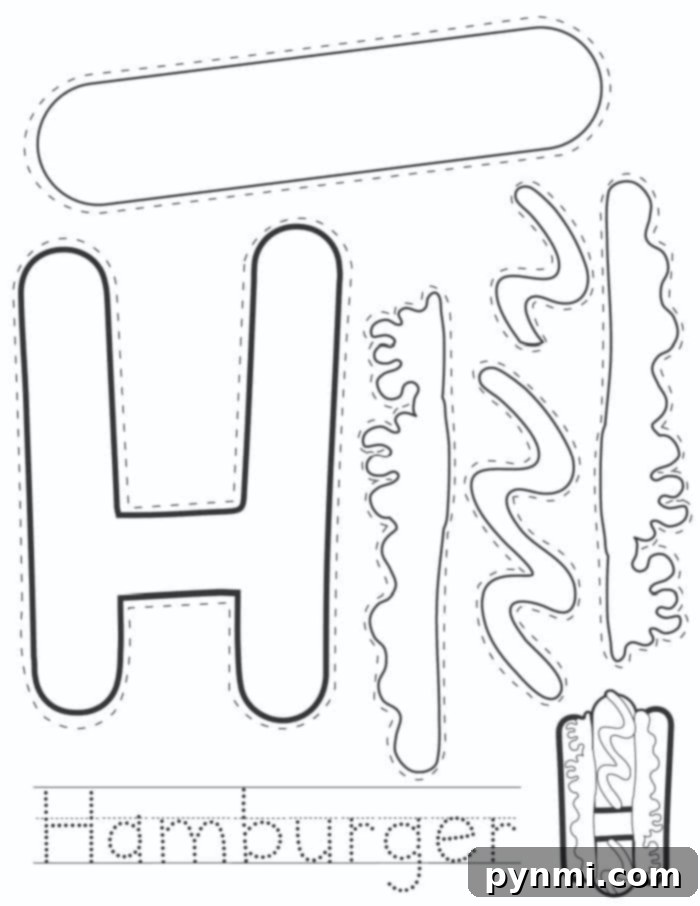 Kids cutting out shapes to create letter-themed crafts, promoting literacy