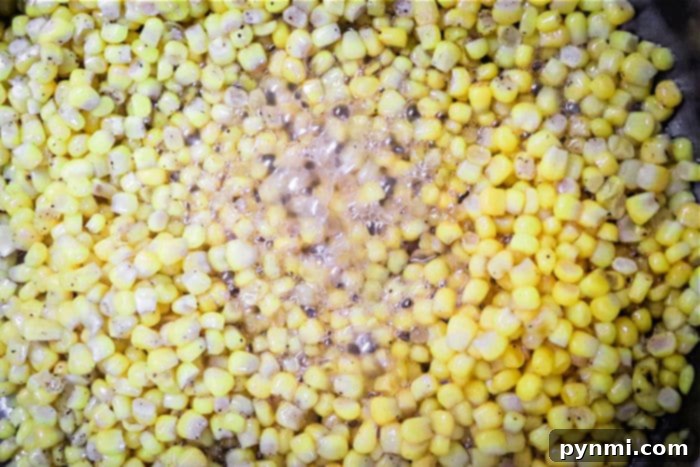 Golden Honey Butter Skillet Corn 4 cast iron corn