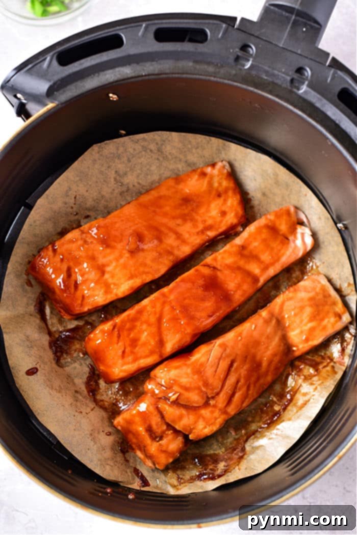 Honey Teriyaki Salmon Air Fryer
