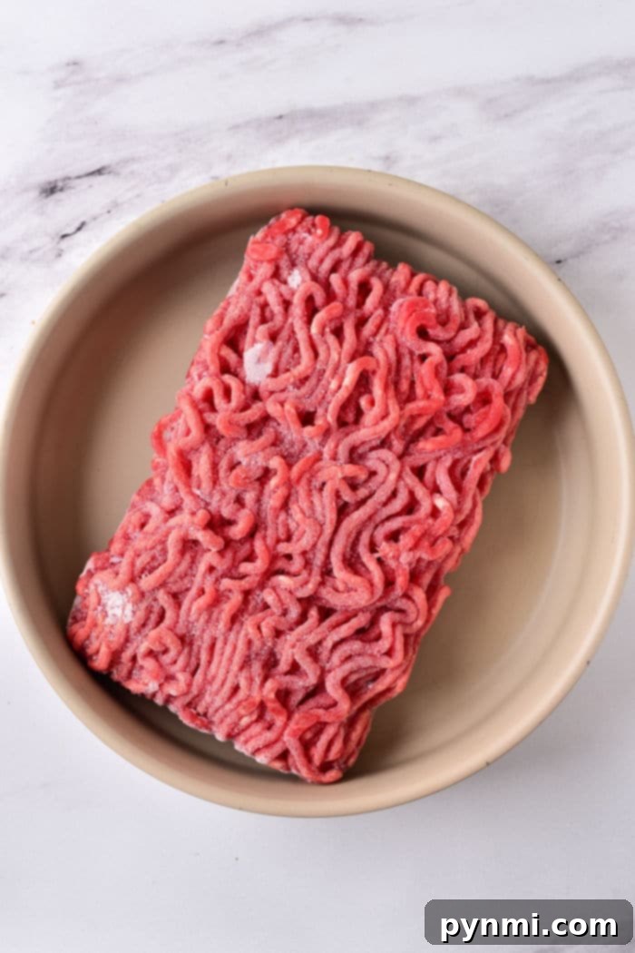 Thaw Ground Beef in Microwave