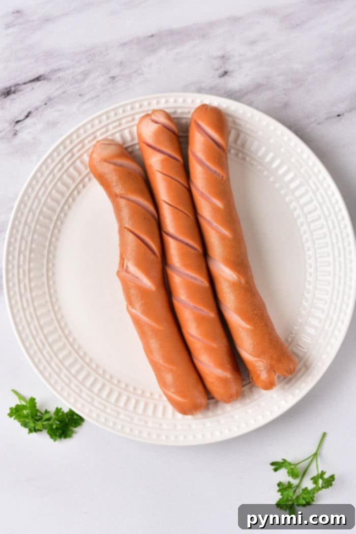 How to Cook Hot Dogs in Microwave - prepared with condiments