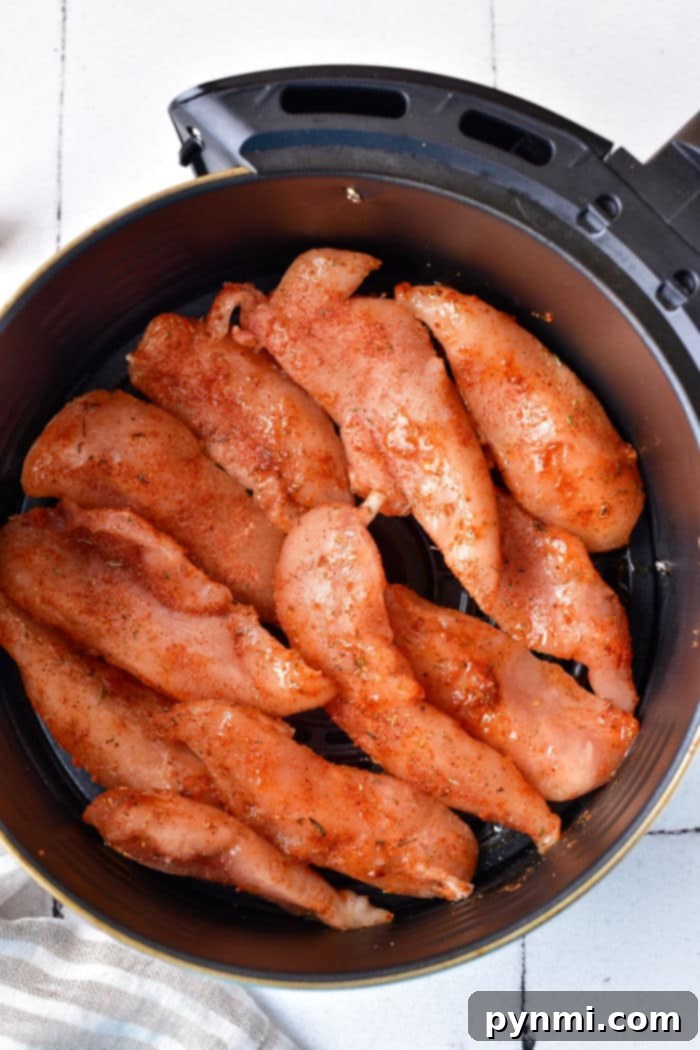 Crispy Air Fryer Frozen Chicken Tenderloins 5 Frozen Chicken Breast Tenderloins in Air Fryer
