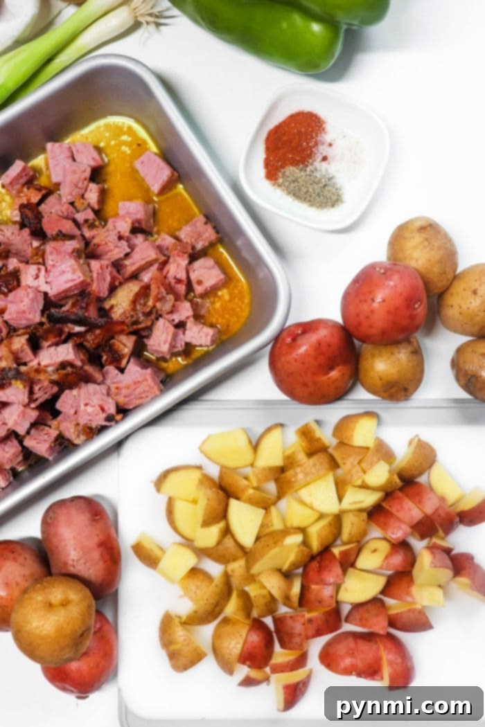 Crispy Air Fryer Corned Beef Hash 4 Ninja Foodi Corned Beef Hash with a sunny-side up egg on top