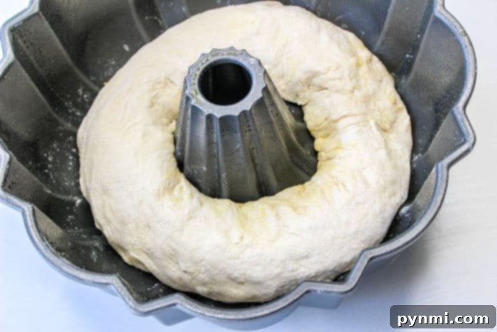 Bundt Witch 5 Baking Bread in Bundt Pan, showcasing the preparation