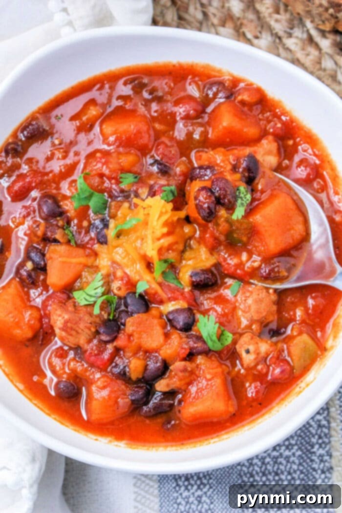 Sweet Potato Chili Instant Pot