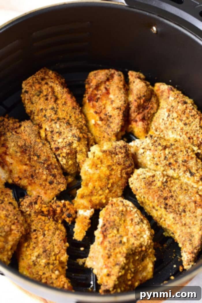 air fryer Almond Crusted Chicken