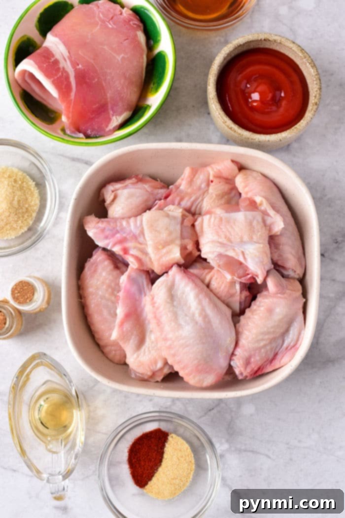How Long to Bake Chicken Wings at 375°F 3 Close-up of baked chicken wings, perfectly sauced and ready to serve, demonstrating optimal cooking at 375 degrees.