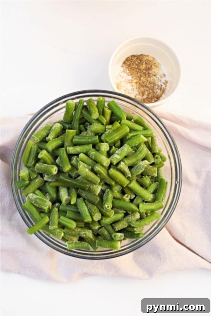 Perfecting Frozen Green Beans 5 Microwaving frozen green beans for quick preparation
