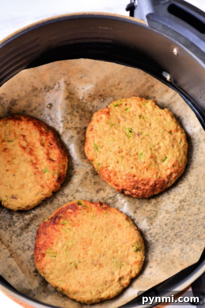Easy Air Fryer Ground Turkey Burgers 5 Leftover Turkey Patties, beautifully stacked and garnished
