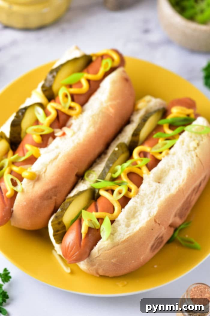 Mustard Hot Dog