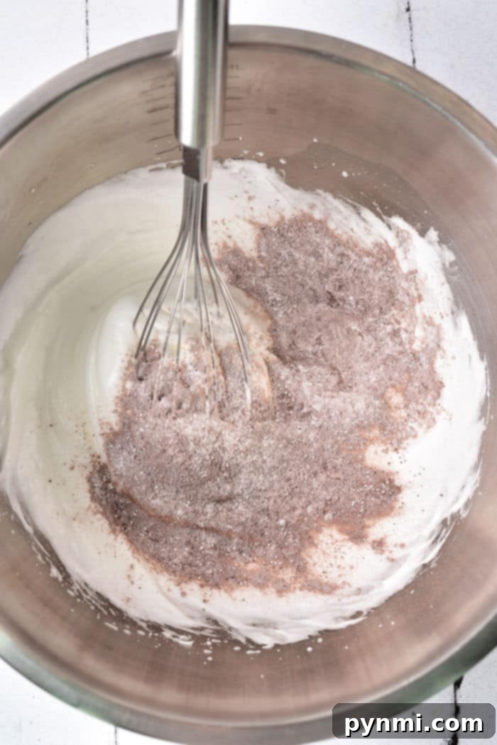 Decadent Chocolate Meringue Clouds 4 Chocolate Meringue with Cocoa Powder
