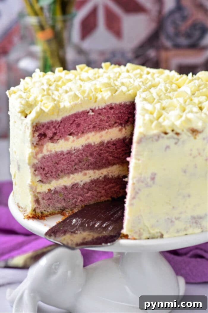 Purple Birthday Cake