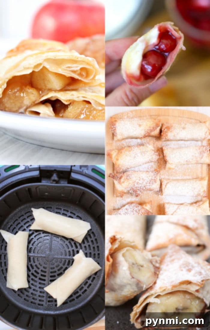 Crispy Dessert Delights 2 dessert egg rolls