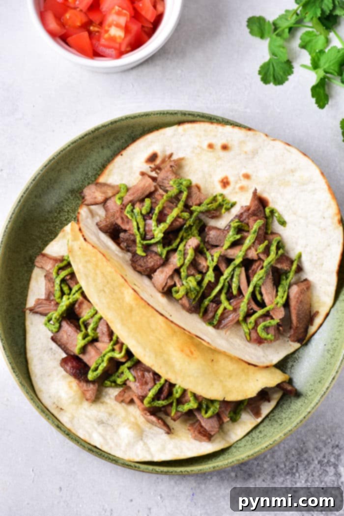Cow Tongue cooking in a slow cooker