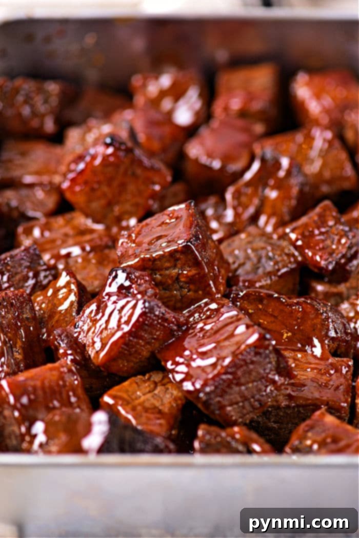 Smoked Chuck Burnt Ends 2 Chuck Roast Burnt Ends, glazed and ready to serve