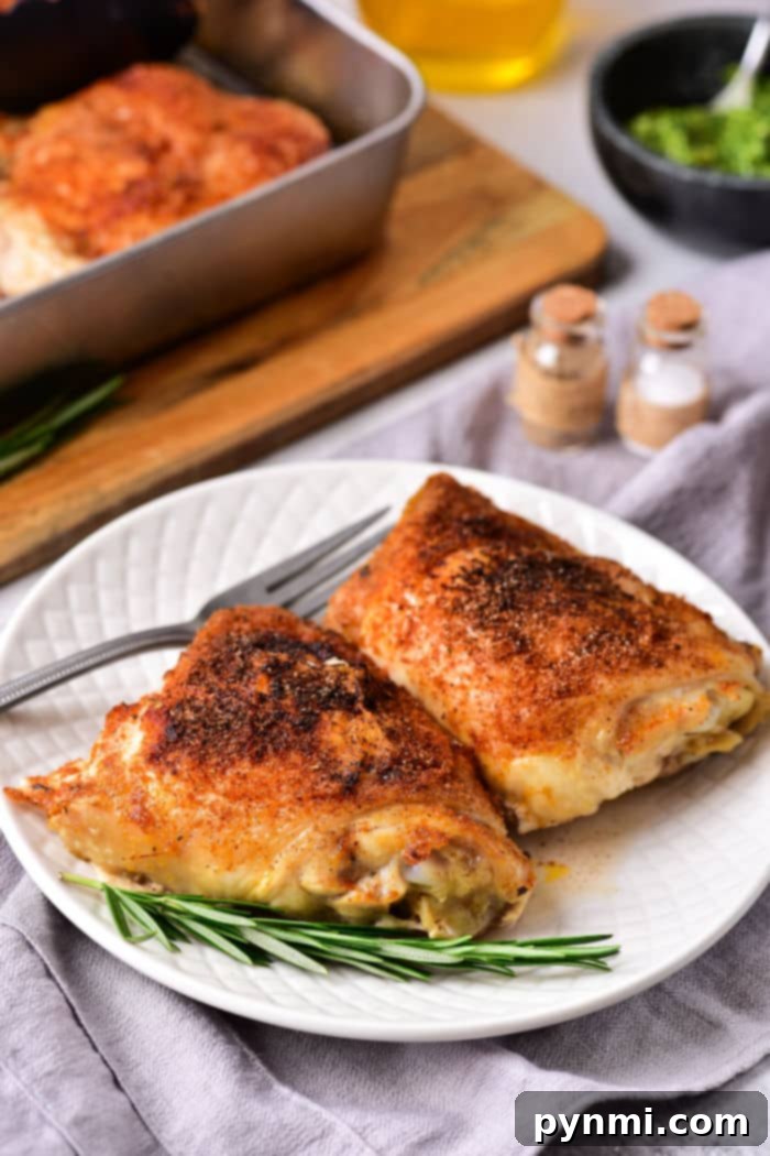 Effortless Baked Frozen Chicken Thighs 7 Step-by-step guide on how to bake frozen chicken thighs in the oven.
