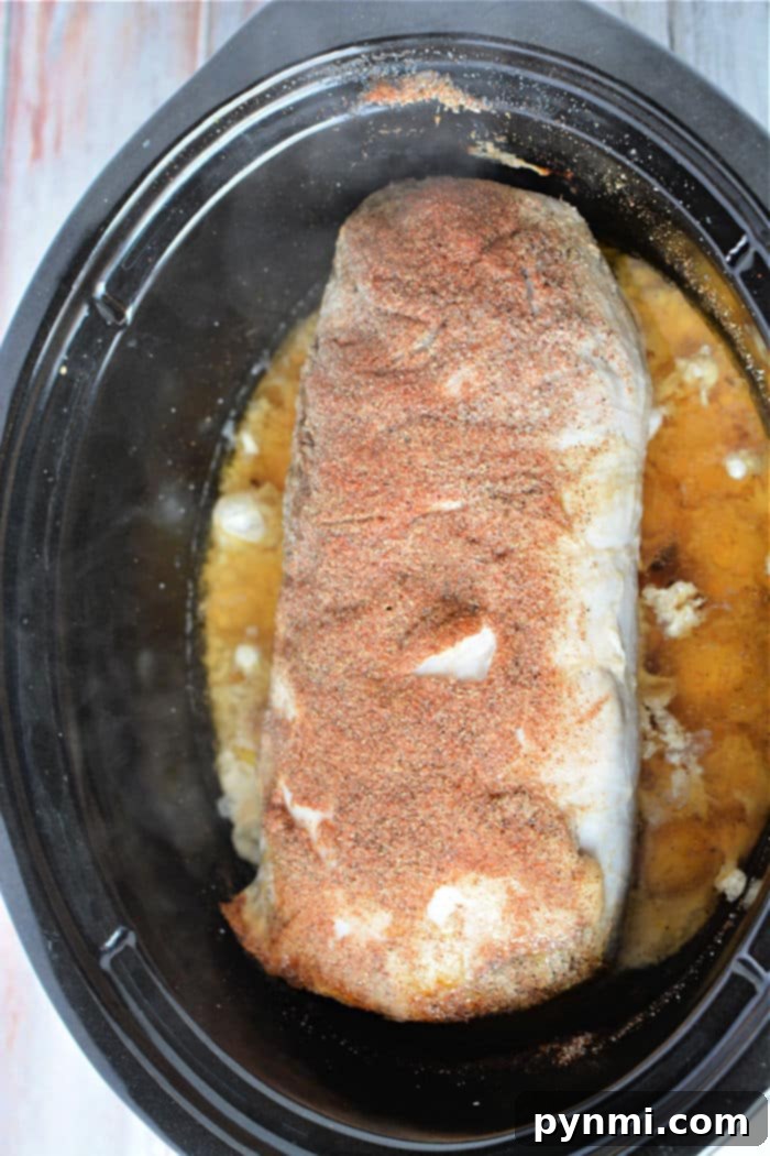 Effortless Slow Cooker Pork Loin from Frozen 6 Cooking Frozen Pork Loin