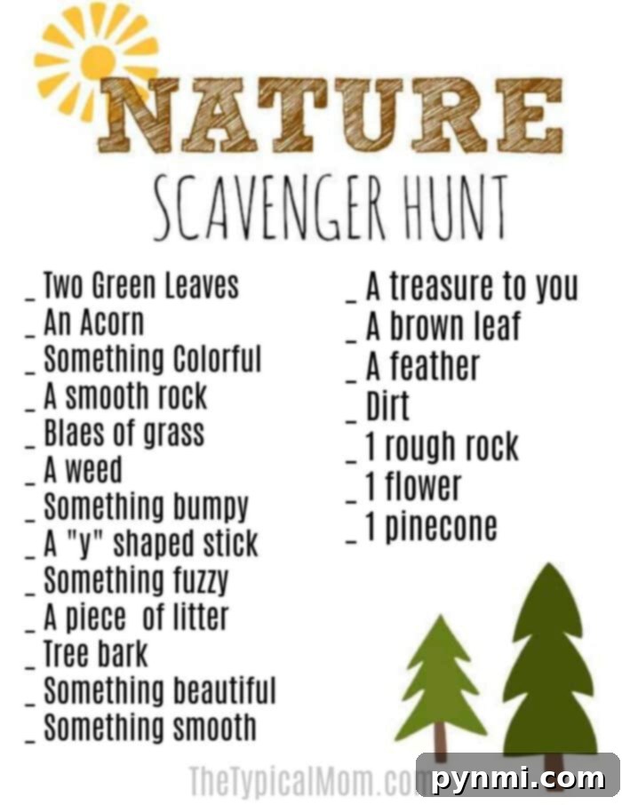 Free Printable Scavenger Hunt