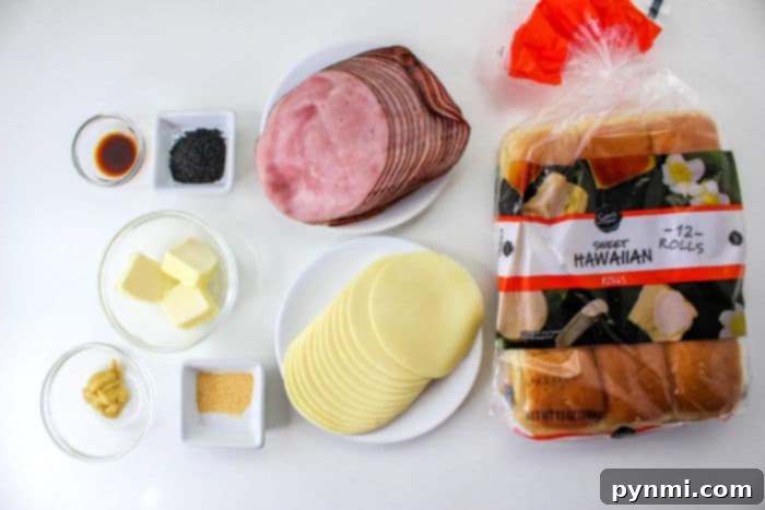Air Fryer Sandwich Creations 4 Ham Sliders with Poppy Seeds