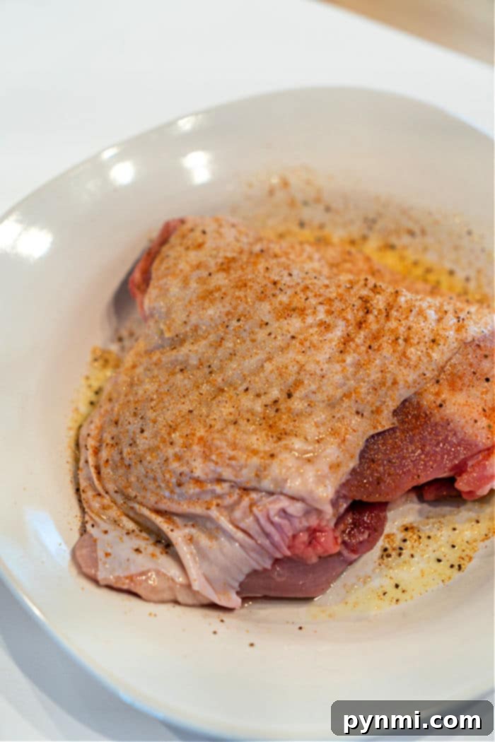 Golden Crispy Air Fryer Turkey Thighs 5 Baked Turkey Thighs for crispy results