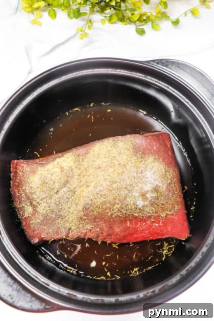 Succulent Sirloin Tip Roast 3 Perfectly Cooked Sirloin Tip Roast Ready for Shredding