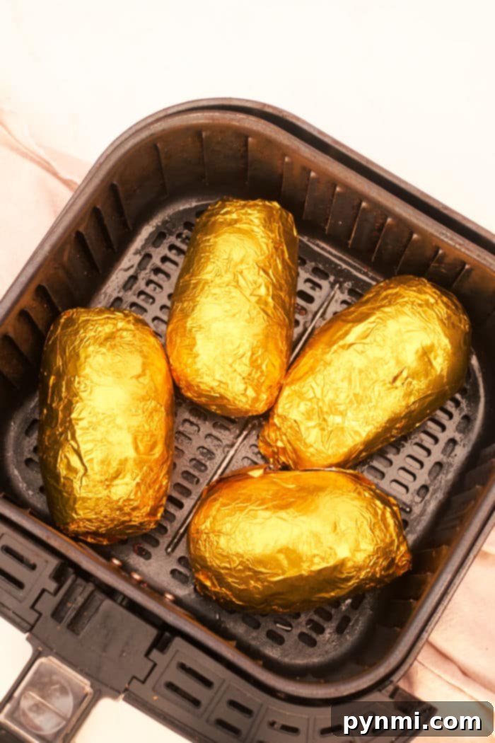 Reheat Baked Potato in Air Fryer