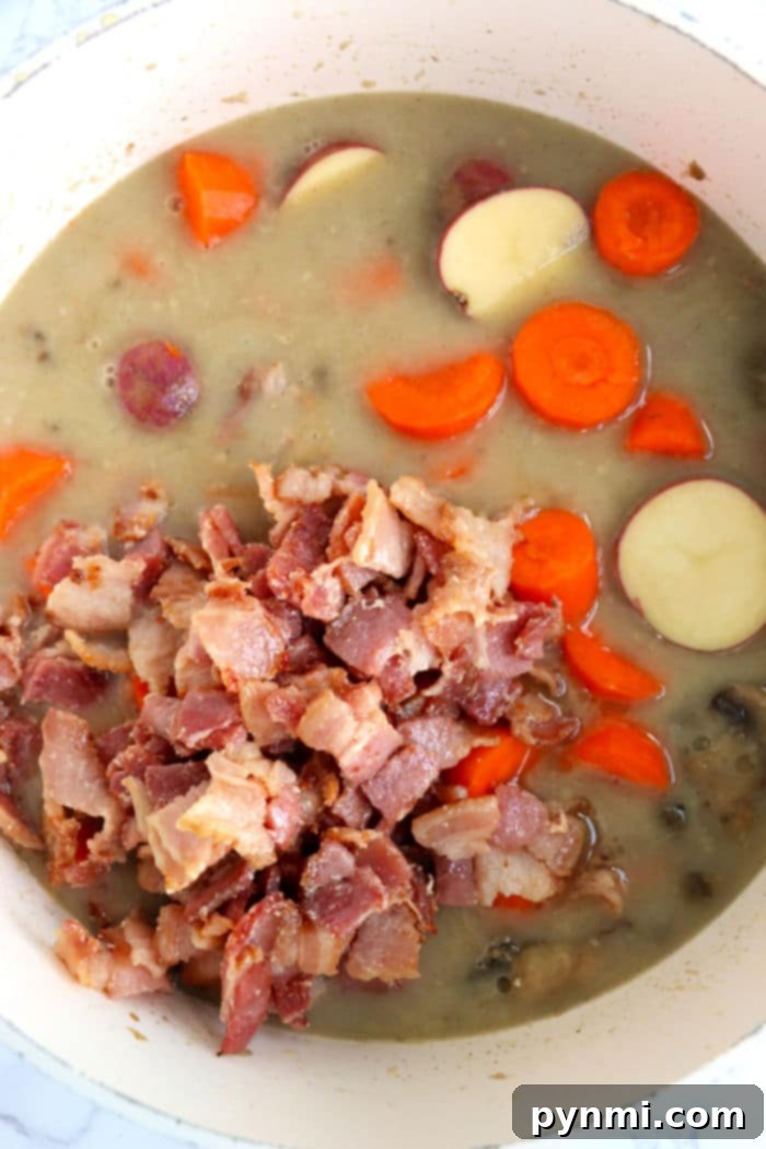 Velvety Dutch Oven Chicken Stew 5 Creamy Chicken Stew with Bacon