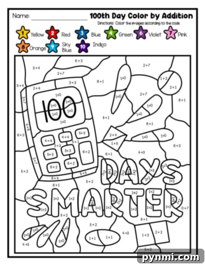 Fun 100th Day of School Printables 5 A collection of free school printables, showcasing various educational activities for students.