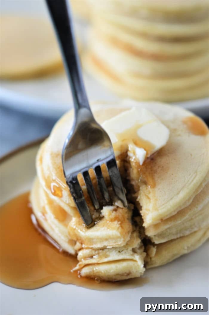 Cracker Barrel-Inspired Homemade Pancake Mix 7 A close-up of mini pancakes, perfectly cooked and arranged, showcasing the versatile appeal of homemade pancake mix for different serving sizes and occasions.