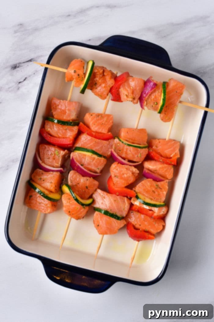 Skewer Salmon