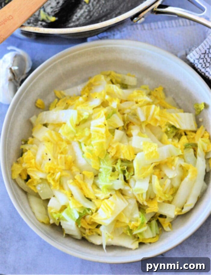 Napa Cabbage: Fresh Ideas and Recipes 2 Buttered Napa Cabbage Recipe, a quick and easy side dish