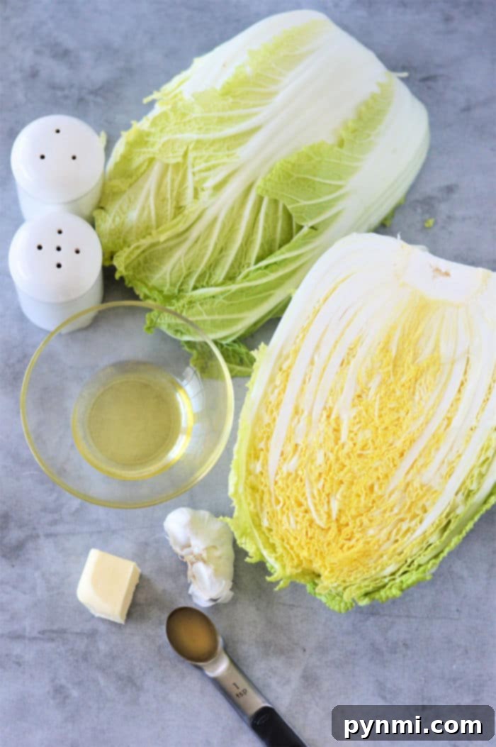 Napa Cabbage: Fresh Ideas and Recipes 3 Buttered Napa Cabbage in a skillet with garlic and seasoning, perfect for a quick side dish.
