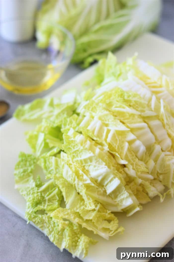 Napa Cabbage: Fresh Ideas and Recipes 4 Skillet with cooked Napa cabbage, tender and golden, ready to serve as a perfect vegetable side dish.