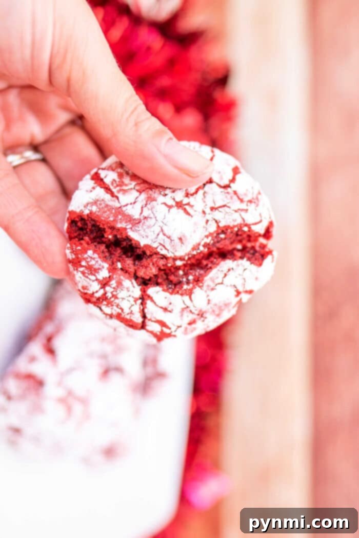 Red Velvet Crinkle Cookies from Cake Mix 2 Cake Mix Valentines Day Cookies