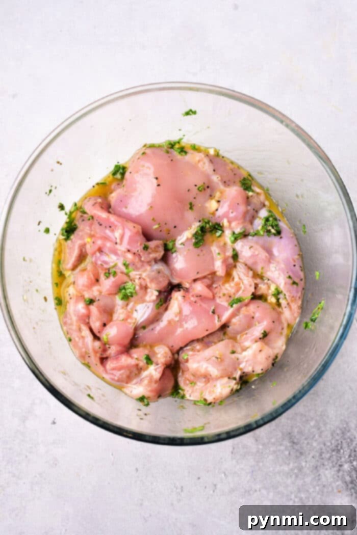 Mediterranean Chicken Marinade in a bowl