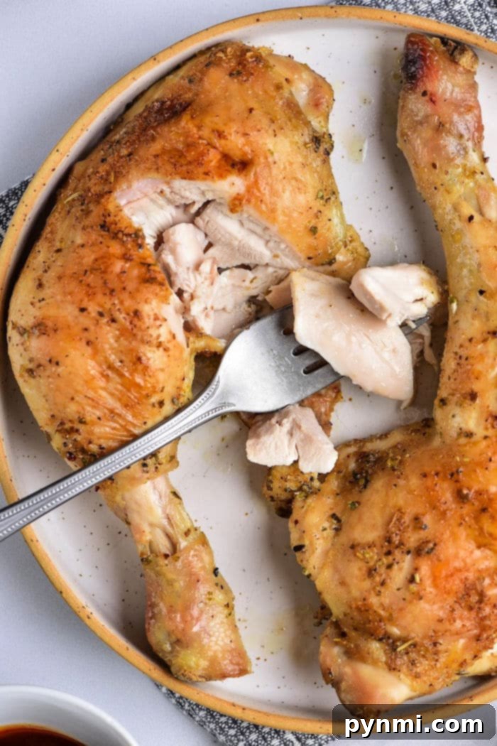 Juicy and Tender Chicken Leg Quarters 2 How to Cook Chicken Leg Quarters - Perfectly seasoned chicken leg quarters ready for cooking.