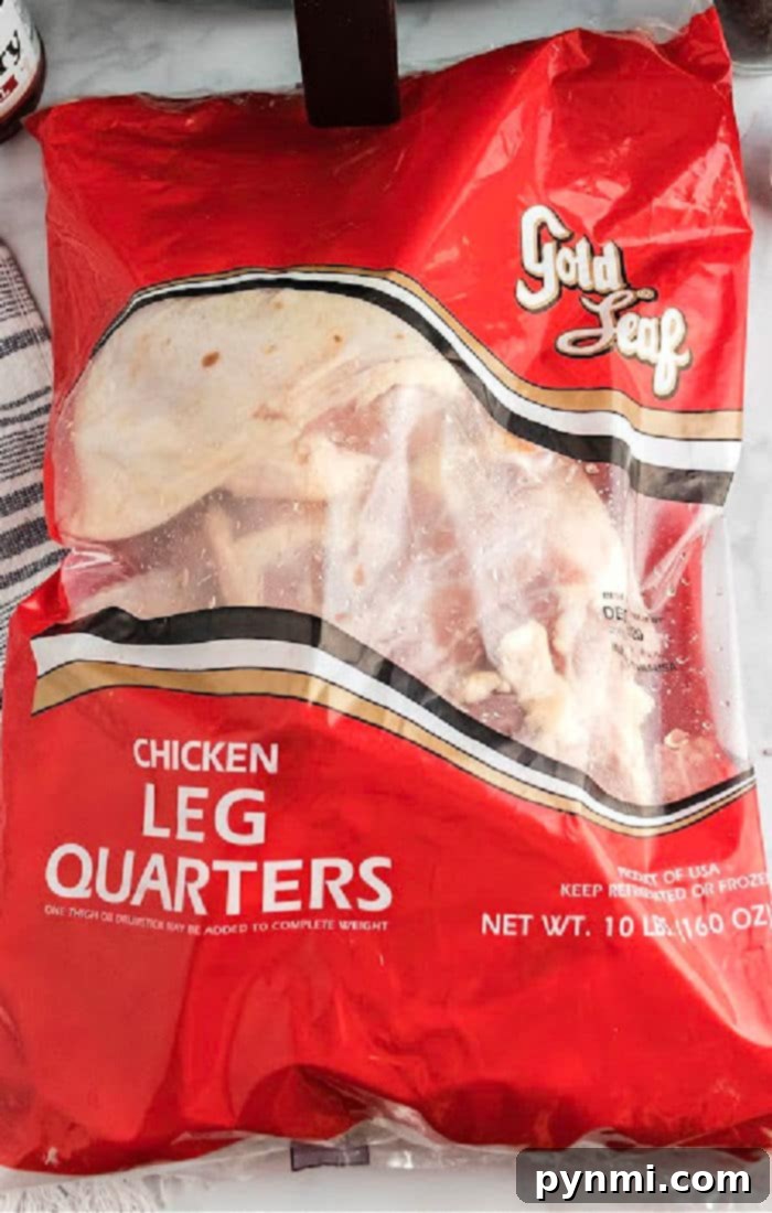 Juicy and Tender Chicken Leg Quarters 3 How to Cook a Quartered Chicken - Juicy chicken leg quarters with crispy skin, garnished with fresh herbs.