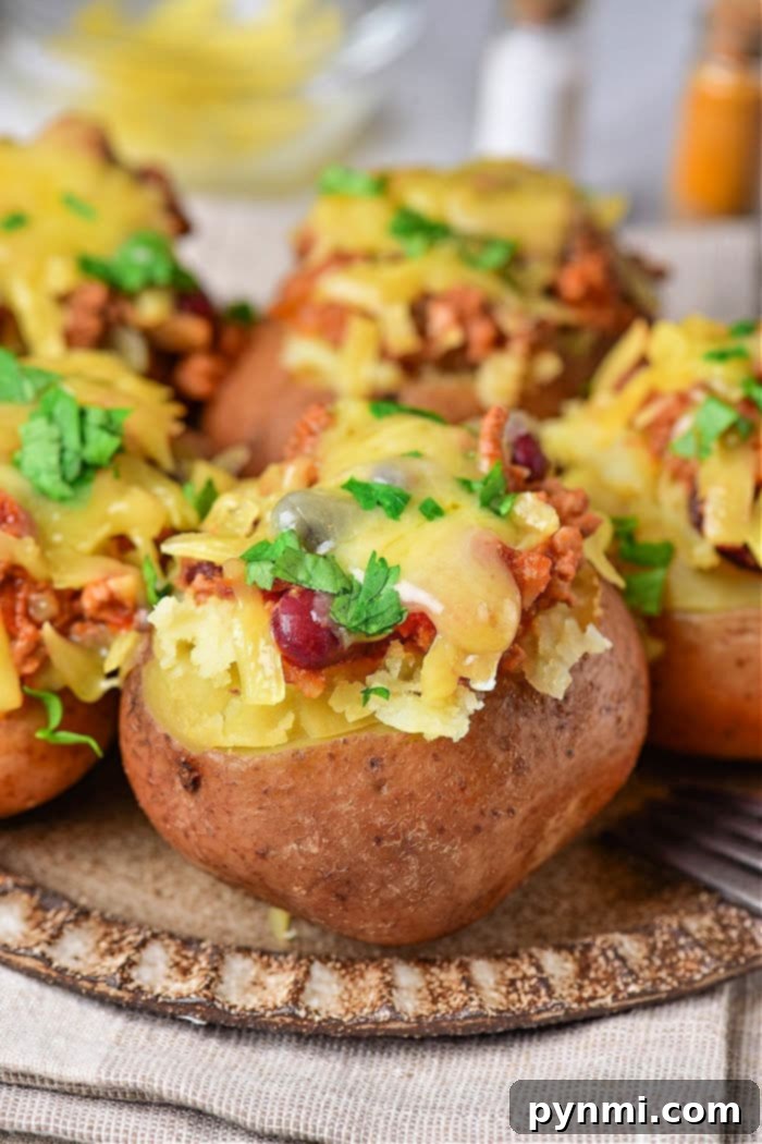 instant pot baked red potatoes - finished and ready to eat