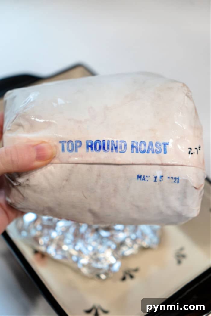How to Cook a Top Round Roast with a savory crust