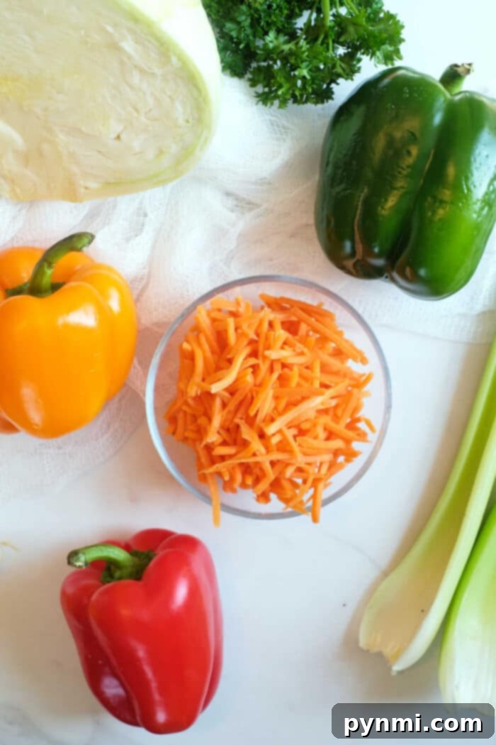 Vibrant Jamaican Cabbage 3 Jamaican Steamed Cabbage Recipe with a vibrant mix of vegetables.