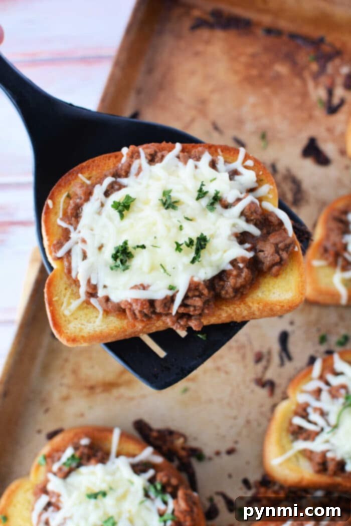 Ultimate Texas Toast Sloppy Joes 6 Texas Toast Sandwich showcasing the thick, toasted bread.