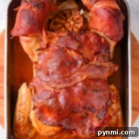 Bacon Wrapped Stuffed Chicken, a delicious main course