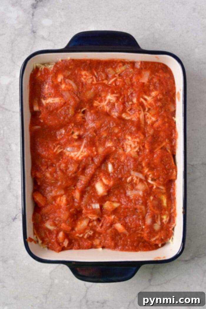 Ravioli Lasagna Bliss 4 Baked Ravioli - slices in a dish with cheese