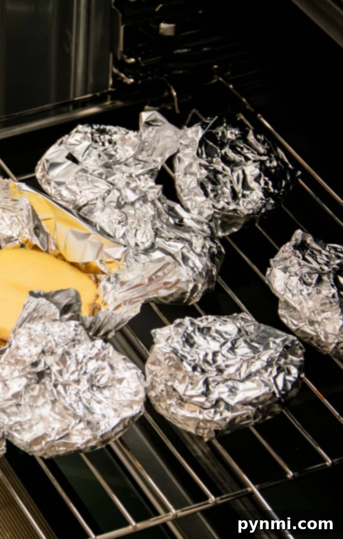 how long to bake potatoes at 375 in foil